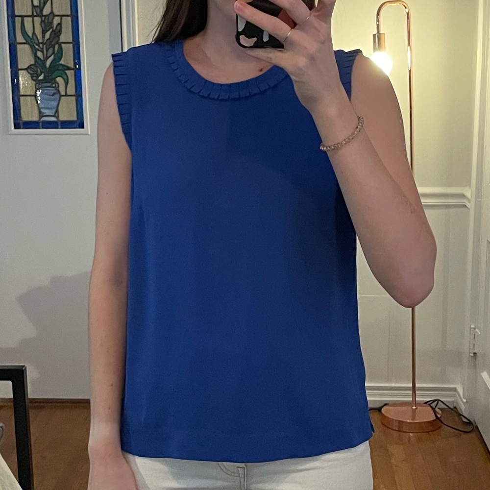 J Crew Blue Blouse